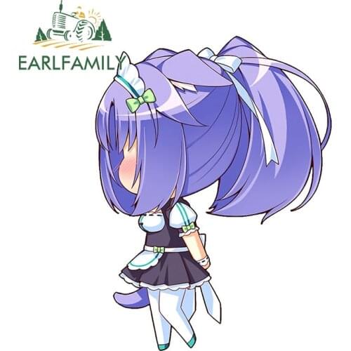 EARLFAMILY 13cm x 9.8cm For Cinnamon Nekopara Blush Creative Decal Funny Car Stickers Surfboard Sunscreen Graffiti Graphics