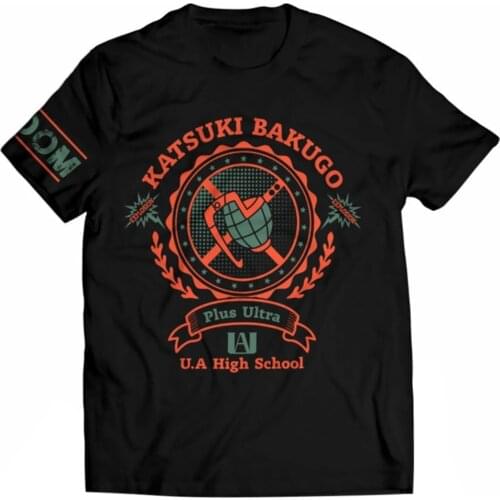 Anime My Hero Academia Cosplay T shirt 3D Printed Men Women Casual Summer Short Sleeve Black Tee Shirts