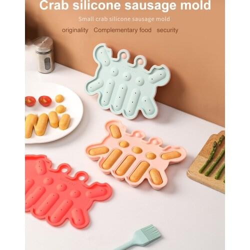 Creative Silicone Sausage Mold DIY Baking Ham Hot Dog Baby Food Supplement Mold Baby Sausage High Temperature Mold