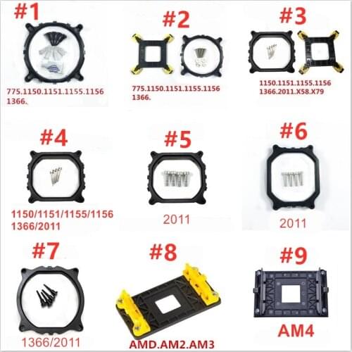 1pcs CPU COOLER Bracket for LGA 1150 1151 1155 1156 1366 775 X58 X79 2011 AM2 AM3 AM4