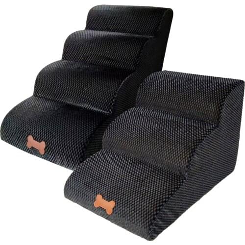 Dog Stairs Pet Dog Ramp 3-Step/4-Step Pet Stairs Pet Cat Steps Ladder For Small Dogs Dog Stairs Ladder Removed And Washed