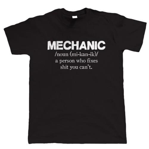 Mechanic T Shirt men Gift for Dad Classic Car Garage printed casual tee USA size