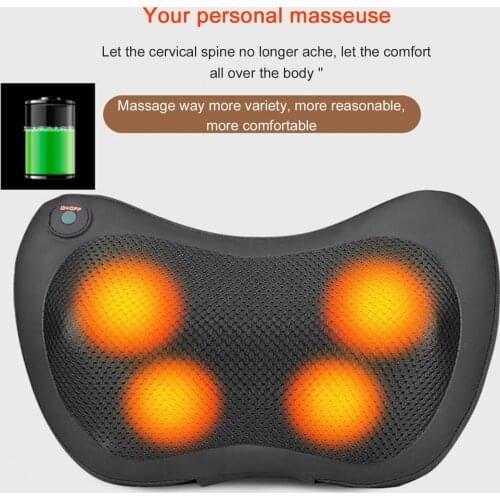 Multifunctional Massage Pillow For Cervical Spine Leg And Waist Car Home Massager Durable Pillow Cushion
