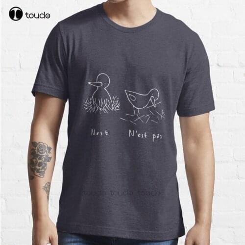 New Nest Bird Birds Nest N'Est Pas T-Shirt Cotton Men Tee Shirt