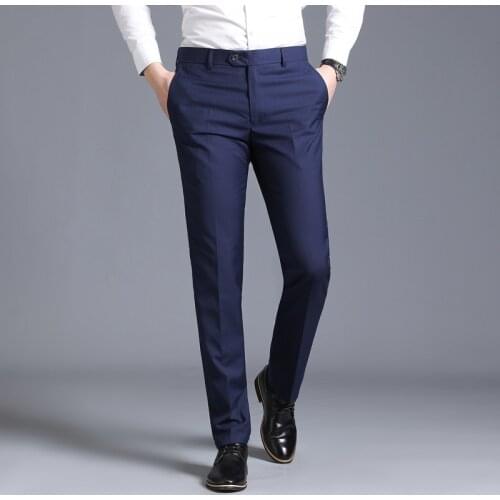 2021Spring summer New Casual Pants Men Cotton Slim Fit Chinos Fashion Trousers Male Brand Clothing 4 colors Plus Size 29-38