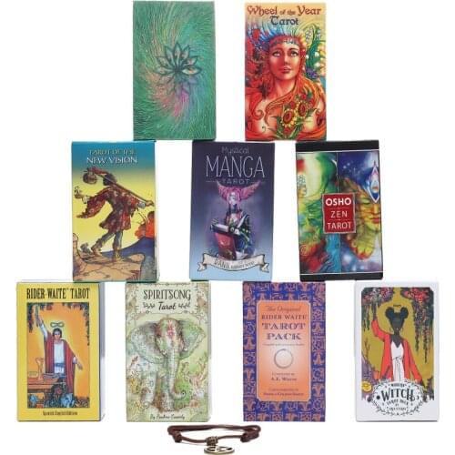 Tarot Board Game Toys Oracle Rider Waite Party Divination Prophet Prophecy Card Poker Board Gift Checkerboard
