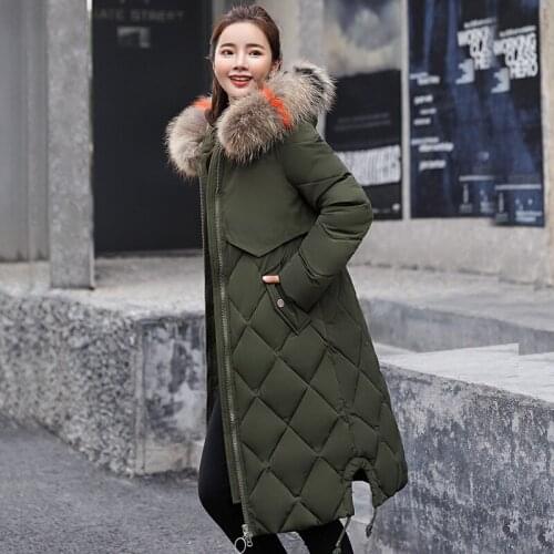 2020 New Winter Ladies Long Coats Fashion Solid Long Sleeve Hooded Outwear Streetwear Casual Warm Down Jacket Plus Size M-3XL