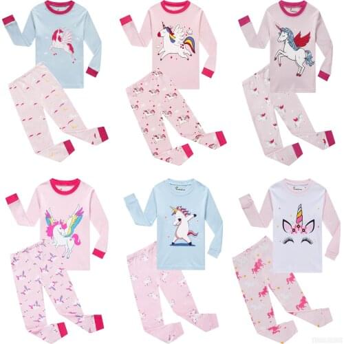 2021 Winter New Pajamas Baby Girl Cotton Pajama Sets Kid Autumn Full Sleeve Pyjama Children Kids Christmas Sleepwear Trousers