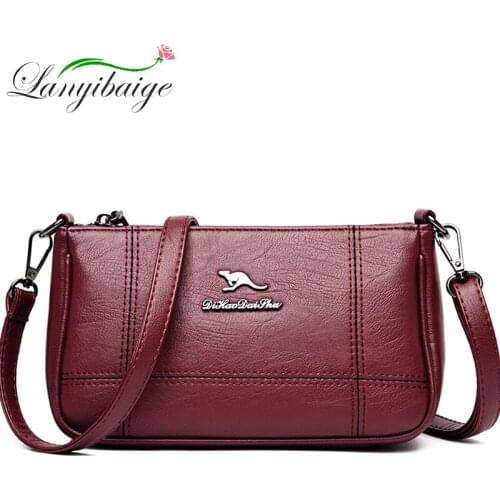 New Woman Crossbody Bags Luxury Leather Soft Handbags Woman Bag Designer Famous Brand Shoulder Messenger Bags For Women 2020