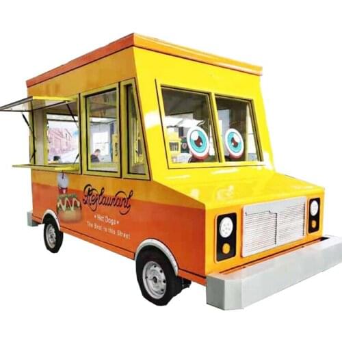 4.1m Long Mobile Food Trailer Electric Food Truck Ice Cream Food Vending Cart For Sale