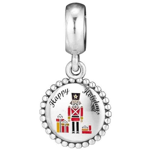 Christmas Beads Nutcracker Dangle Charm For Sterling Silver Jewelry Bracelets & Bangle Woman DIY Beads For Jewelry Making