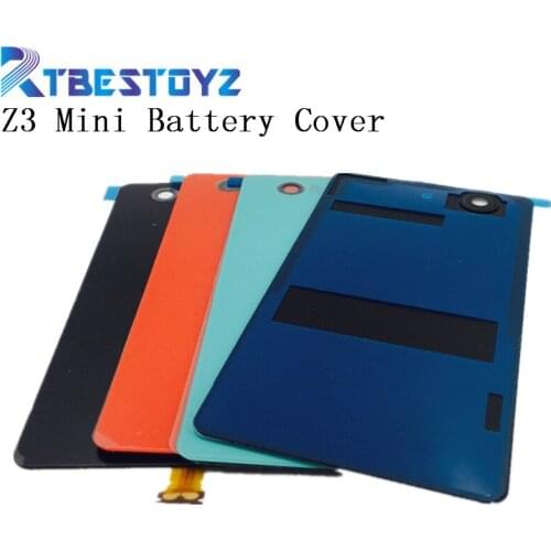 RTBESTOYZ Glass Battery Housing Cover For Z3Mini Replacement Back Cover For Sony Xperia Z3 Compact D5803 D5833 Z3 MINI With NFC