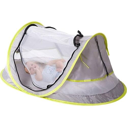 Folding Baby Beach Tent Mini Breathable Zippers Mosquito Net Playhouse Play Tent for Kids Children Indoor Outdoor Room House