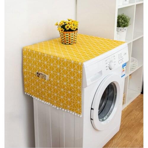 SLSHLYJ Good quality 70 * 170cm household cloth dust cover multifunctional dust cover double door refrigerator dust cover