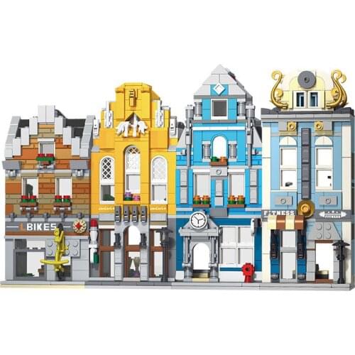 Build block High standard quality childrens architecture london great britain city toy plastic square construction European mall