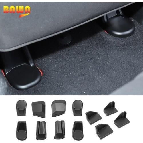 BAWA Interior Mouldings Front Rear Seat Screw Protection Cover Decoration Trim Accessories for Jeep Wrangler JK 2007-2017