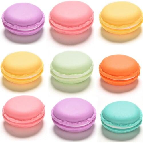 1pc Mini Cute Cake Shape Macaron Case Jewelry Storage Box for Necklace Earring Jewelry Organizer Gift Girls Table Decoration