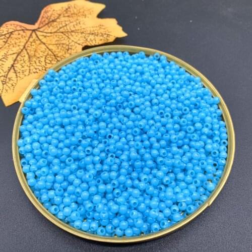 1000/500 pcs /lot 3/4mm Multi Colors Acrylic Round Beads For DIY Bracelets & Necklaces Jewelry Makings Accessories#ZV04