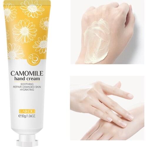 30g Chamomile Hand Cream Smell Natural Plant Extract Nourishing Hydrating Hand Skin Care Lotion Long Lasting Moisturizing