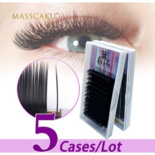 5case/lot Super beautiful faux matte black lash flat ellipse eyelash extension supplies ellipse flat eyelash extension for salon