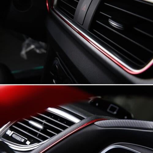 5M car modeling interior decoration 3D line decorative strip auto parts for Mazda 2 3 5 6 CX5 CX7 CX9 Atenza Axela