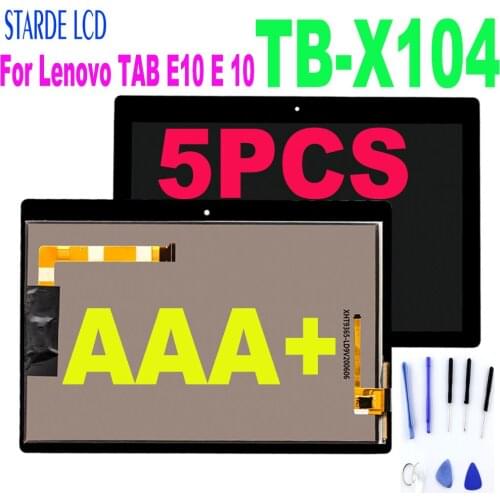 5 PCS 10.1" For Lenovo TAB E10 E 10 TB-X104F TB-X104N TB-X104L TB X104 Lcd Display Touch Screen Digitizer Assembly TB-X104