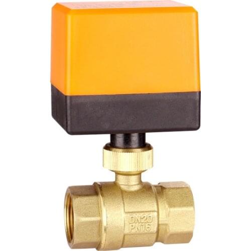 AC220V /24V DC12V/24V 2 way brass valve Motorized ball valve Electric ball valve lectric actuator DN15 DN20 DN25 DN32 DN40