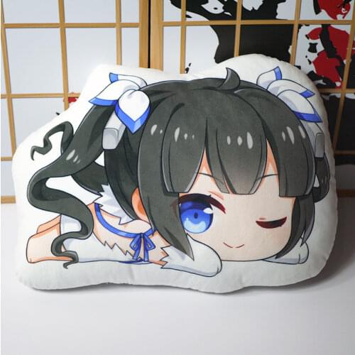 Anime Dungeon Ni Deai Wo Motomeru No Wa Machigatteiru Darou Ka Hestia Figure Plush Toys Cosplay Girl Doll Pillow 50cm for Gift