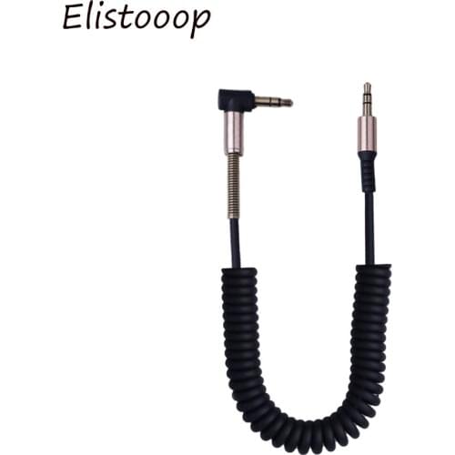 3.5MM AUX Audio Cable Male to Male Car Spring Audio Cable For Car MP3 / 4 Speaker Headphone Mobile Phone Aux Cord Wire 1.8m