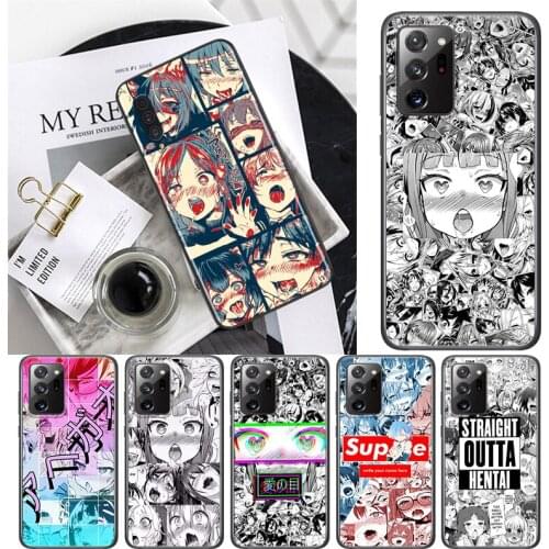 Ahegao manga girl For Samsung A72 A52 A02 S A32 A12 A42 A51 A91 A81 A71 A41 A31 A21 S A11 A01 A03 Core UW Phone Case