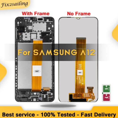 New AAA+ Quality Display For Samsung Galaxy A12 A125F A125F/DS LCD Touch Screen Digitizer Assembly Replacement With/No frame