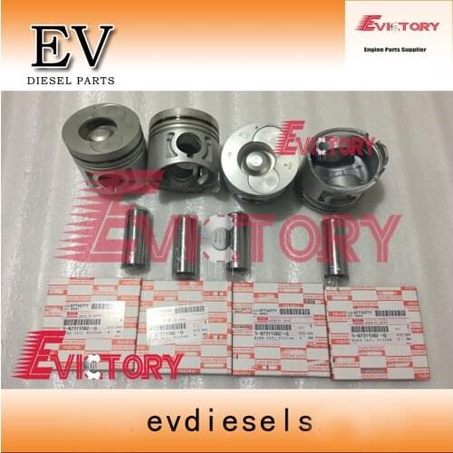 For Isuzu 4JB1T engine rebuild kit 4JB1 PISTON AND PISTON RING
