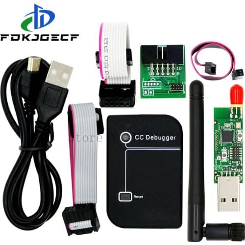 Zigbee Emulator CC-Debugger USB Programmer CC2540 CC2531 Sniffer with antenna Bluetooth Module Connector Downloader Cable