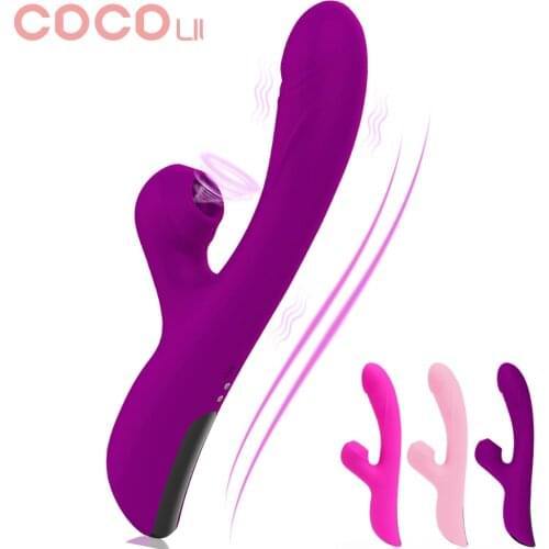 G Spot Rabbit Dildo Vibrator Orgasm Adult Toys USB Charging Powerful Masturbation Sex Toy for Women Waterproof Adult Product