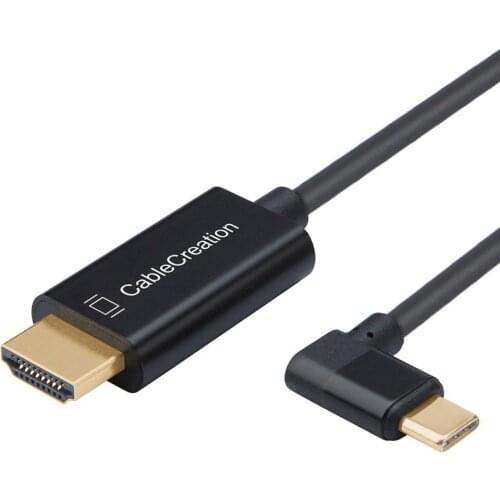 CableCreation USB C to HDMI-compatible 4K Cable Right Angle Cable For Macbook Pro 2019 2018 iPad Pro 2018 Galaxy S10
