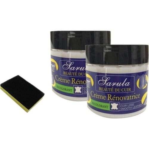 Car Seat Leather Restorer Cream Clothes Leather Wallets Furniture Shoes Repair Cream With Sponge Brush