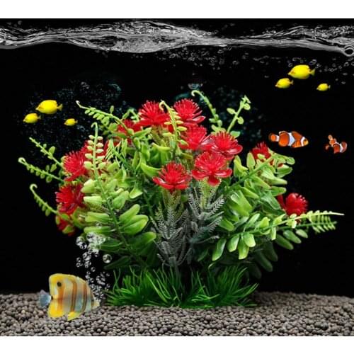 Beautiful Fake Aquatics Plants Aquarium Decoration Eco-friendly Aquarium Ornament Fine Workmanship for Fish Tank Decor