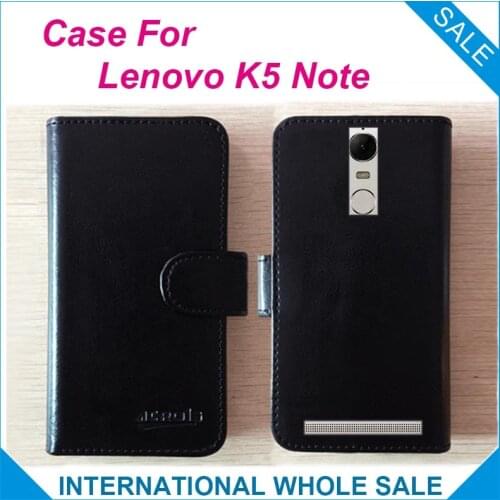 Hot! 2016 For Lenovo K5 Note Case,6 Colors High Quality Leather Exclusive Case For Lenovo K5 Note Cover Phone Tracking