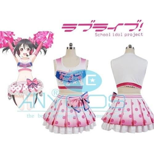 LoveLive Niko Yazawa Cosplay Costume Cheerleaders Uniform Women Girls Summer Dress Anime Cosplay Costume Custom Made
