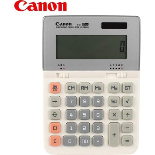 Canon LS-1200H Calculator Classic Durable Financial Accounting Money Large Dual Power Large Screen Large Buttons Desktop Solar