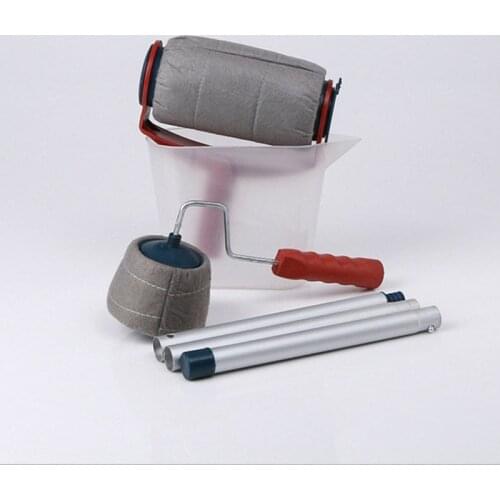 Multifunctional Wall Decorative Paint Roller Corner Brush Handle Tool DIY Household Easy to Operate Painting Brushes Kit