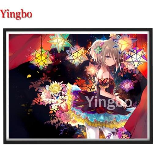 Cartoon Girl Diamond Painting Cross Stitch Mosaic Kits 5D DIY Full Square/Round Diamond Embroidery Beads Hobby Gift