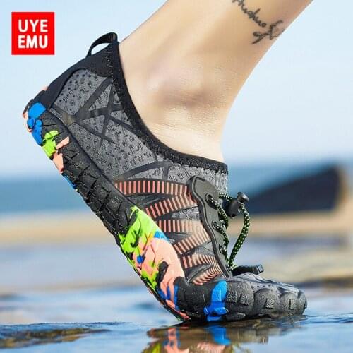 UYEEMU Mens And Womens Fitness Running Skipping Sports 2021 Summer New Anti-Slip Anti-Cut Beach Wading Shoes Size 35-46 #1788