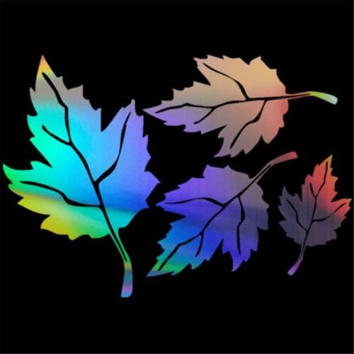 LEAVES four Leaves Stickers Cover Scratches lovely Car Stickers Decals Block