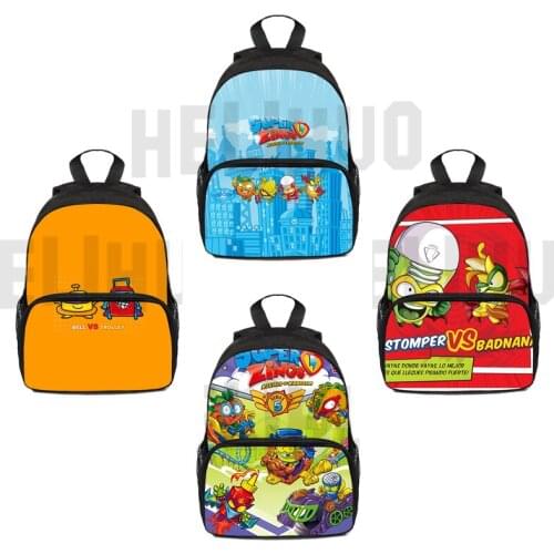 Kindergarten Anime Super Zings Series 4/5/6 Backpack Children Cartoon Anime Bags Schoolbag Bookbag Women Aesthetic Travelbags