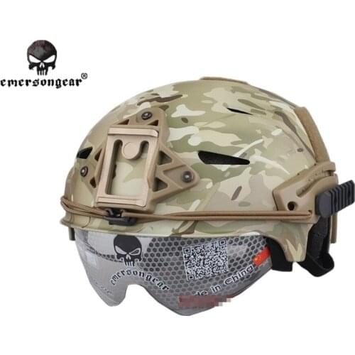 EMERSON EXF BUMP Helmet with Goggle Airsoft Helmet EM8981