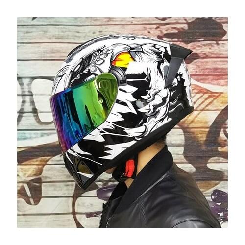 Full Face Racing Helmets Winter Warm Double Visor Professional Motocross Motorcycle Helmet Motorbike Sports Helmet DOT Capacete