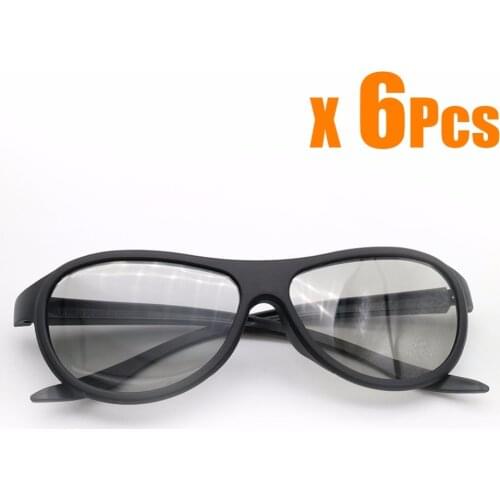 6pcs/lot Replacement AG-F310 3D Glasses Polarized Passive Glasses For LG TCL Samsung SONY Konka reald 3D Cinema TV computer