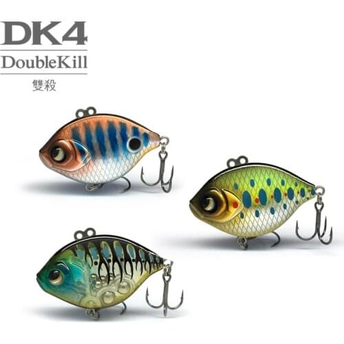 Lurefans DK4 Fishing Lure 40mm 8g Sinking Wobbler Vib New Double Action Swimming Design For Trout Pike Perch Bass