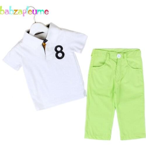 Spring Baby Boys Clothes Fashion Casual Children T-Shirt+Pant 2PCS suit kid teens Tracksuit Short Sleeve Toddler Boy Outfit A266